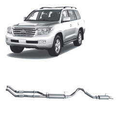 Twin 3" Turbo Back Exhaust - Toyota Landcruiser VDJ200 Series 4.5L V8 (2007-15)
