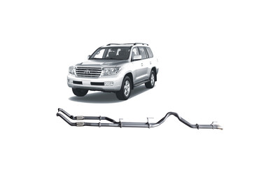 Twin 3" Turbo Back Exhaust - Toyota Landcruiser VDJ200 Series 4.5L V8 (2007-15)