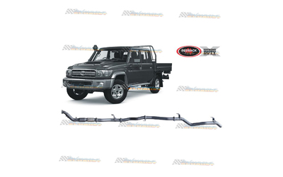 TOYOTA LANDCRUISER 70 SERIES DC UTE 4.5LT TD V8 REDBACK 3" EXHAUST CAT & PIPE