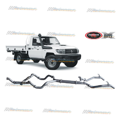 Twin 3" Turbo Back Exhaust - Landcruiser 79 Series 4.5L Single Cab Ute (2007-16)