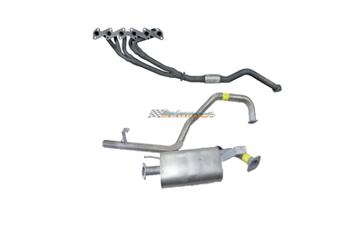 TOYOTA LANDCRUISER 100 SERIES 4.2LT DIESEL GENIE EXTRACTORS & PEX 2.5" EXHAUST