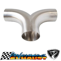 3.5" (89mm) Exhaust Mandrel T-PIECE Merge Pipe 304 Stainless Steel