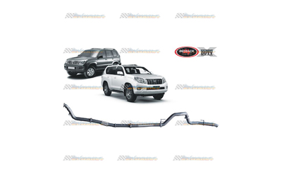 TOYOTA PRADO 120 150 SERIES D4D 3.0LT TD REDBACK EXTREME 3" EXHAUST PIPE ONLY 