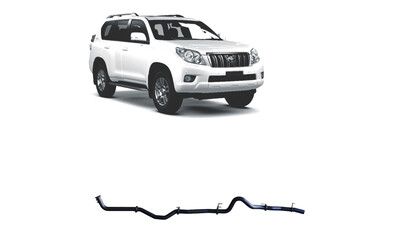 TOYOTA PRADO 150 SERIES 2.8LT TD REDBACK EXTREME DPF BACK 3" EXHAUST PIPE ONLY