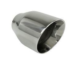 Angle Cut Inner Cone STAINLESS Exhaust Tip - 2.25" Inlet - 4" Outlet (6" Long)