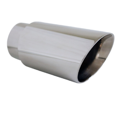 Angle Cut Inner Cone STAINLESS Exhaust Tip - 2.5" Inlet - 3" Outlet (6.5" Long)