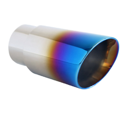 Angle Cut Inner Cone BLUE FLAME Exhaust Tip - 2.5" Inlet - 3" Outlet (6.5" Long)