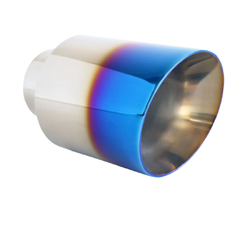 XFORCE STAINLESS Exhaust Tip - 4.5" Dual Wall Angle Cut - 2.5" Inlet  