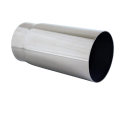 Straight Cut STAINLESS Exhaust Tip - 2.25" Inlet - 2.5" Outlet (5" Long) 
