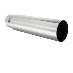 Straight Cut STAINLESS Exhaust Tip - 2.5" Inlet - 3" Outlet (18" Long) 