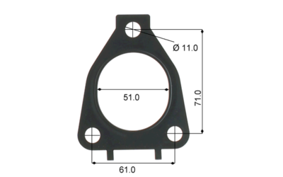 TURBO GASKET TO SUIT 1KZ-TE, 2KD, 1KD IN TOYOTA 93-04  FOR INLET