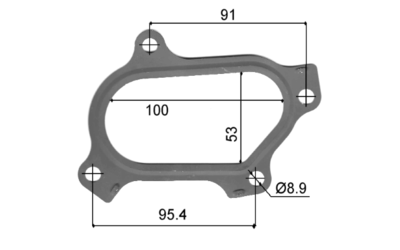 TURBO OUTLET GASKET TO SUIT TOYOTA 1KZ-TE MOTORS