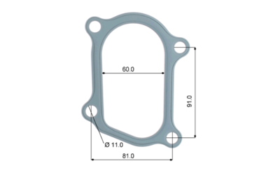 TURBO OUTLET GASKET TO SUIT TOYOTA 12HAND 1HD MOTORS