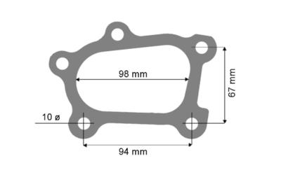 TURBO OUTLET GASKET TO SUIT MAZDA 3, 6 AND CX7 WITH L3-VDT MOTOR