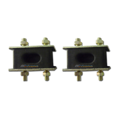 2x FIT TOYOTA LANDCRUISER RUBBER EXHAUST MOUNTS 40, 50, 60, 70, 80, 100 SERIES  