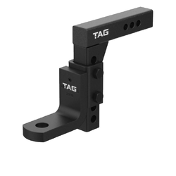 TOWBALL MOUNT - Adjustable Heavy Duty 90 Degree Face 50mm Square Hitch