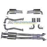 HOLDEN COMMODORE VE VF SEDAN WAGON V8 PACEMAKER STAINLESS TWIN 3" EXHAUST  