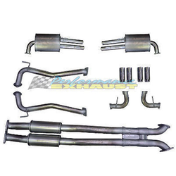 HOLDEN COMMODORE VE VF SEDAN WAGON V8 PACEMAKER STAINLESS TWIN 3" EXHAUST  
