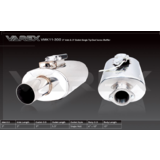 Varex muffler 15" long 8" wide x 5" high and 2.1/2" in and out