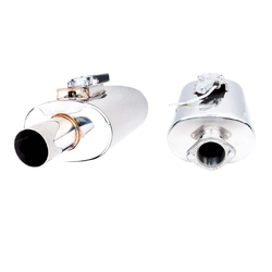 Universal Muffler 3.5" Centre/Centre - 10" x 6" x 15" Long OVAL - VAREX Valved