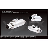 Varex muffler 15" long x 6.5" Round and 2.5" inlet with 4" Outlet Single Tip