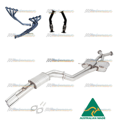 COMMODORE VT VX VU VY VZ 5.7LT 6.0LT V8 EXTRACTORS CATS 2.5" STAINLESS EXHAUST