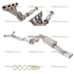 FORD FALCON BA BF V8 XR8 GT 5.4LT XFORCE STAINLESS EXTRACTORS CATS 2.5" EXHAUST