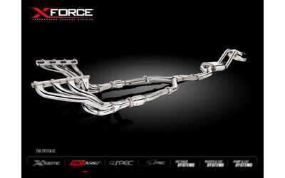 FORD FALCON FG&FG-X V8 XR8 5.4LT XFORCE STAINLESS STEEL EXTRACTORS CATS & TWIN 2.5" EXHAUST