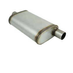 Universal Muffler 2.25" Offset/Centre - 9" x 4" x 14" Long OVAL - Megaflow