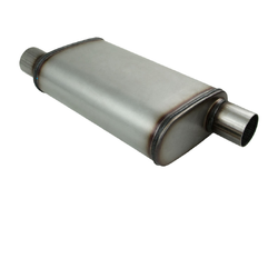 Universal Muffler 2.5" Offset/Offset - 9" x 4" x 14" Long OVAL - Megaflow