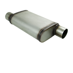 Universal Muffler 3" Offset/Offset - 9" x 4" x 14" Long OVAL - Megaflow