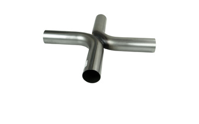 2" 51MM EXHAUST KISS X CROSS MERGE PIPE MILD STEEL 90 DEGREE BENDS
