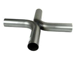 2" 51MM EXHAUST KISS X CROSS MERGE PIPE MILD STEEL 90 DEGREE BENDS