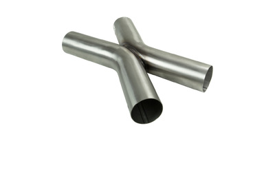 3" 76MM EXHAUST KISS X CROSS MERGE PIPE STAINLESS STEEL 45 DEGREE BENDS