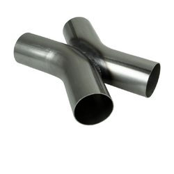 3.5" 89MM EXHAUST KISS X CROSS MERGE PIPE MILD STEEL 90 DEGREE BENDS