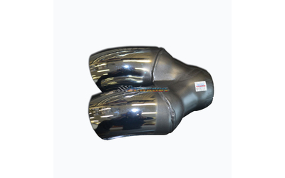 3" TWIN OUTLET DUMP CHROME EXHAUST TIP