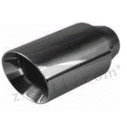 Angle Cut Inner Cone STAINLESS Exhaust Tip - 2.25" Inlet - 3" Outlet (8" Long)