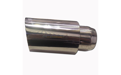 Angle Cut Inner Cone STAINLESS Exhaust Tip - 2.25" Inlet - 3.5" Outlet (8" Long)