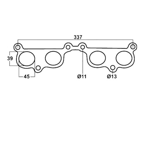 EXHAUST MANIFOLD EXTRACTOR GASKET SUITS TOYOTA HILUX 3RZ 2.7LT PETROL